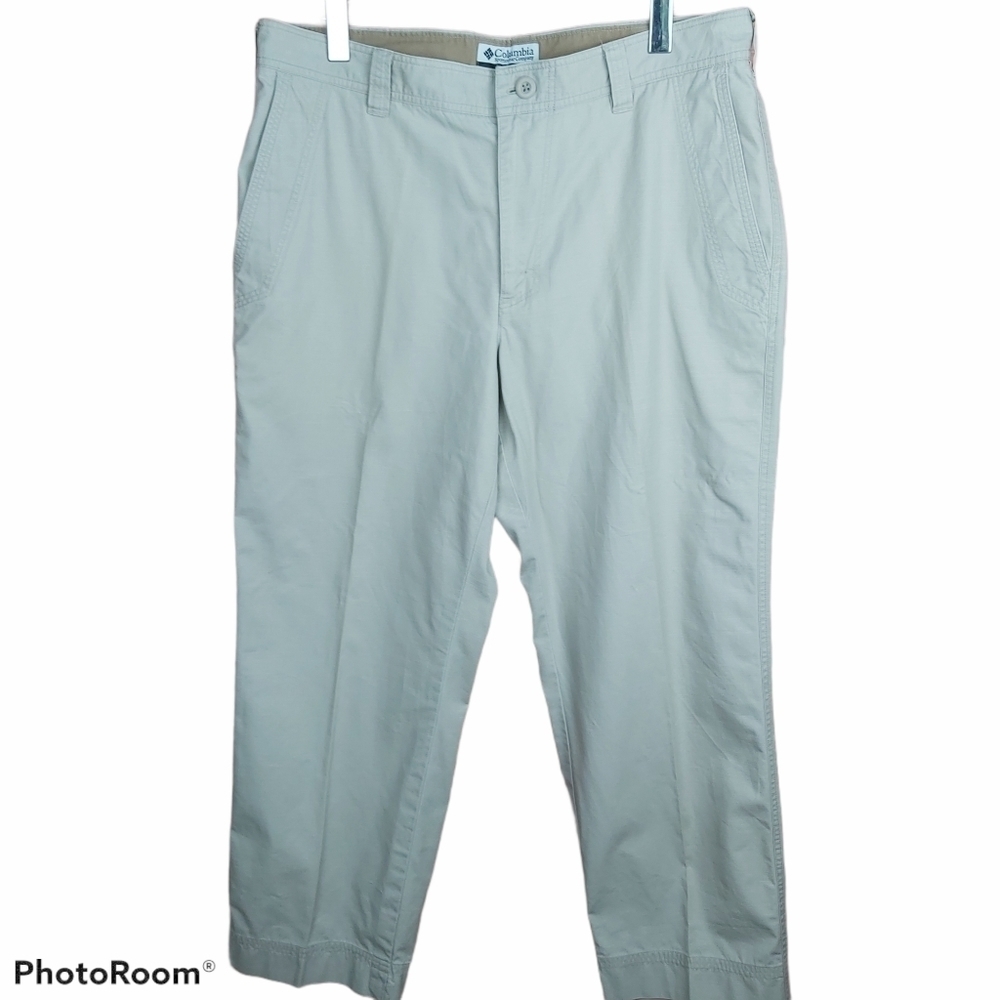 𝅺🍄3/50$🍄 COLUMBIA chino cargo men's pants sz 36 camping travel outdoor